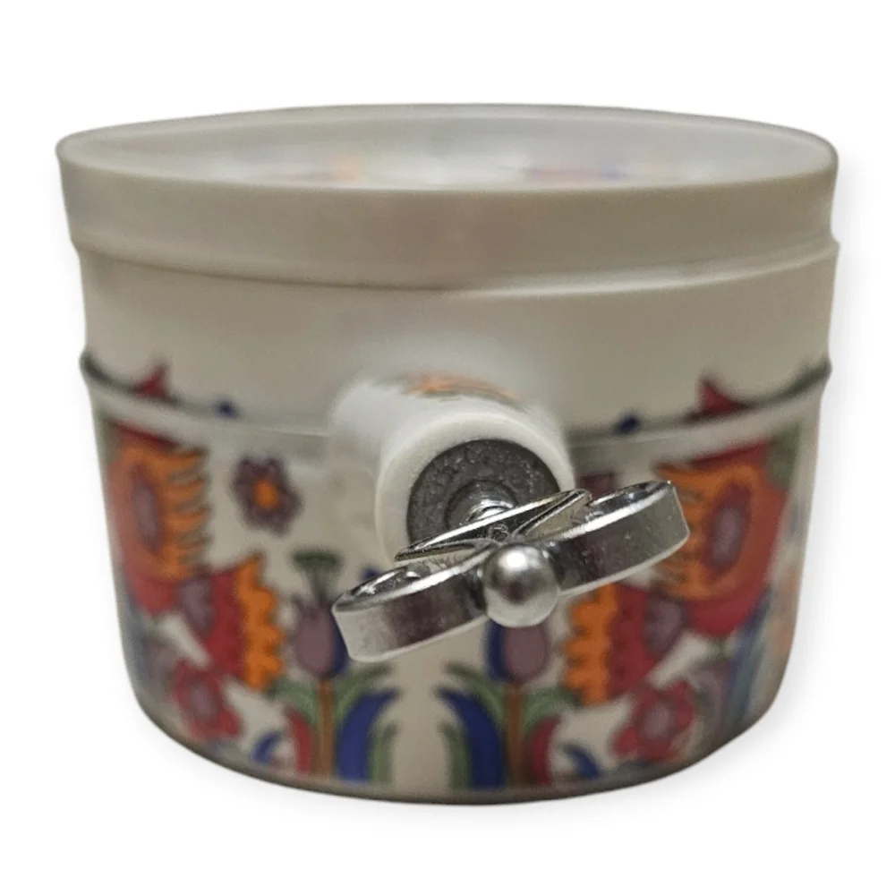 Vintage Royal Crown Porcelain Ovenware Paradise Bird Sauce Pot With Lid